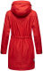 Navahoo Deike Damen Regenjacke Regenmantel lang Teddyfell Rot-Gr.S