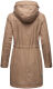 Navahoo Deike Damen Regenjacke Regenmantel lang Teddyfell Taupe-Gr.S