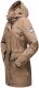 Navahoo Deike Damen Regenjacke Regenmantel lang Teddyfell Taupe-Gr.S