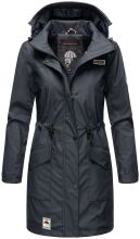 Navahoo Deike ladies rain jacket raincoat long teddy fur