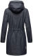 Navahoo Deike Damen Regenjacke Regenmantel lang Teddyfell Navy-Gr.M