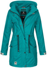 Navahoo Deike ladies rain jacket raincoat long teddy fur