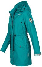 Navahoo Deike ladies rain jacket raincoat long teddy fur