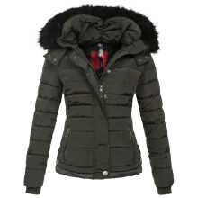 Navahoo Chloe Damen Winterjacke gefüttert Anthrazit Größe XL - Gr. 42