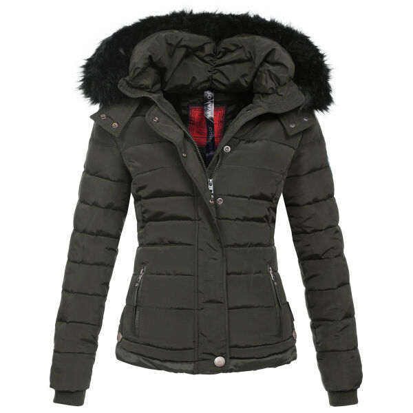 Navahoo Chloe Damen Winterjacke gefüttert Anthrazit Größe XXL - Gr. 44