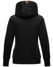 Navahoo Damen Sweatshirt Hoodie mit Kapuze Schwarz Größe S - Gr. 36