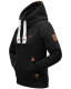 Navahoo Damen Sweatshirt Hoodie mit Kapuze Schwarz Größe S - Gr. 36