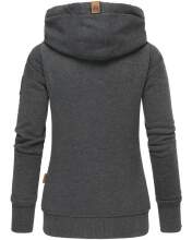 Navahoo Damen Sweatshirt Hoodie mit Kapuze Dunkelgrau Größe S - Gr. 36