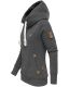 Navahoo ladies hooded sweatshirt pullover - Dark Gray-Gr.S