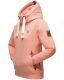 Navahoo Damen Sweatshirt Hoodie mit Kapuze Apricot Größe S - Gr. 36