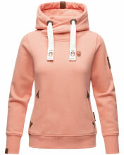 Navahoo Damen Sweatshirt Hoodie mit Kapuze Apricot...