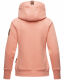 Navahoo Damen Sweatshirt Hoodie mit Kapuze Apricot Größe M - Gr. 38