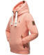 Navahoo Damen Sweatshirt Hoodie mit Kapuze Apricot Größe M - Gr. 38