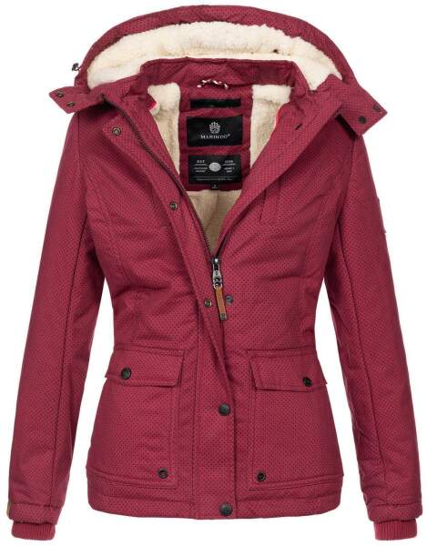 Marikoo Keikoo Ladies Winterjacket B683 Bordeaux - Spotted Size XS - Size 34