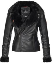 Marikoo Kokoo ladies faux leather jacket - Black-Gr.XS