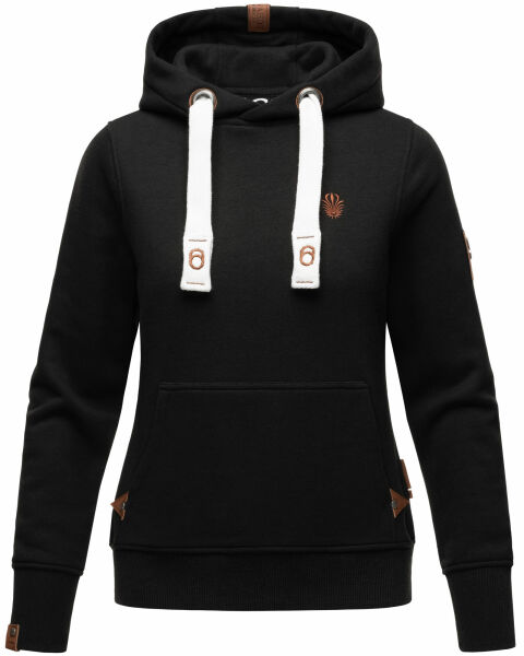Navahoo Damlaa Damen Kapuzenpullover Sweatshirt Hoodie Schwarz Größe XXL - Gr. 44