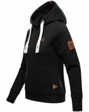 Navahoo Damlaa Damen Kapuzenpullover Sweatshirt Hoodie Schwarz Größe XXL - Gr. 44