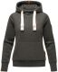 Navahoo Damlaa Damen Kapuzenpullover Sweatshirt Hoodie Dunkelgrau - Melange Größe XXL - Gr. 44