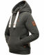 Navahoo Damlaa Damen Kapuzenpullover Sweatshirt Hoodie Dunkelgrau - Melange Größe XXL - Gr. 44