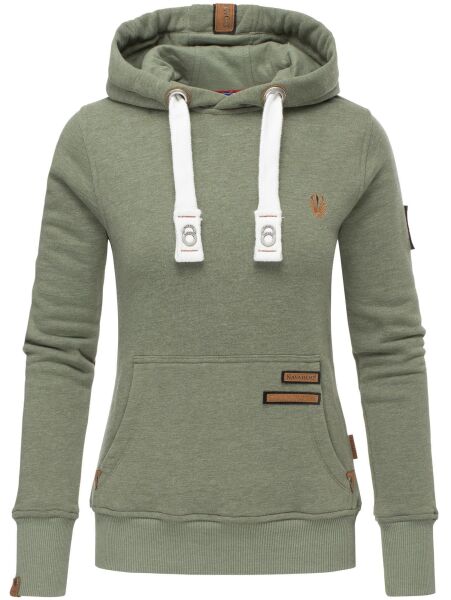 Navahoo Damlaa ladies hoodie sweatshirt hoodie Khaki-M.-Gr.S