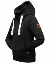 Navahoo Raniaa Damen Sweatshirt Hoodie Pullover Pulli Sweater Kapuze Schwarz Größe XXL - Gr. 44