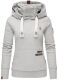 Navahoo Raniaa ladies sweatshirt hoodie pullover sweater hoodie Hellgrau - Melange Größe S - Gr. 36