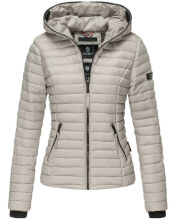 Navahoo Ladies Jacket Quilted Jacket Transition Jacket Quilted Kimuk NEW B348 Light Grey Size M - Size 38