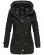 Marikoo Nyokoo Damen Herbst Frühling Übergangsjacke Schwarz-Gr.XS