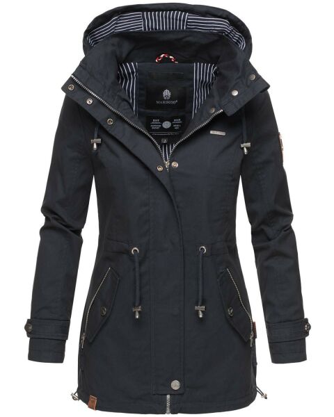 Marikoo Nyokoo Damen Herbst Frühling Übergangsjacke Navy-Gr.L