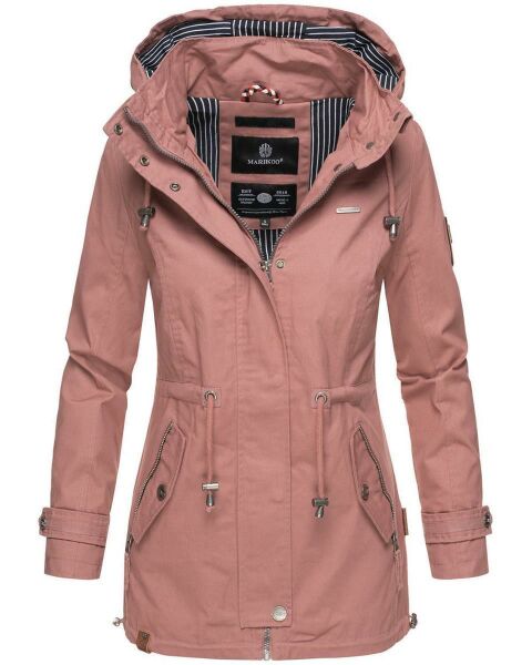 Marikoo Nyokoo Damen Herbst Frühling Übergangsjacke Rosa-Gr.XS