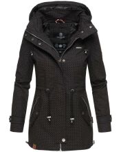 Marikoo Nyokoo Damen Herbst Fr&uuml;hling &Uuml;bergangsjacke Schwarz-WP-Gr.S