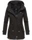 Marikoo Nyokoo Damen Herbst Frühling Übergangsjacke Schwarz-WP-Gr.M