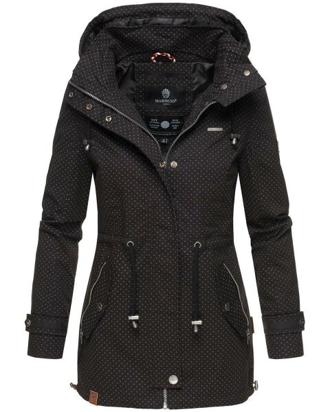 Marikoo Nyokoo Damen Herbst Frühling Übergangsjacke Schwarz-WP-Gr.L