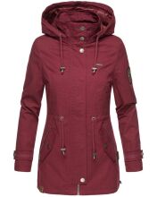 Marikoo Nyokoo Damen Herbst Frühling Übergangsjacke Bordeaux-WP-Gr.XS