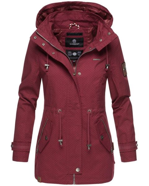 Marikoo Nyokoo Damen Herbst Frühling Übergangsjacke Bordeaux-WP-Gr.S