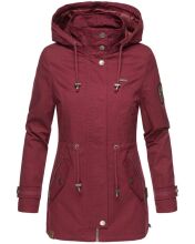 Marikoo Nyokoo Damen Herbst Frühling Übergangsjacke Bordeaux-WP-Gr.S