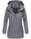 Marikoo Nyokoo Damen Herbst Frühling Übergangsjacke Dunkelgrau-WP-Gr.XS