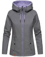 Marikoo Chuu Damen 2 in1 Wendejacke Anthrazit-Gr.S