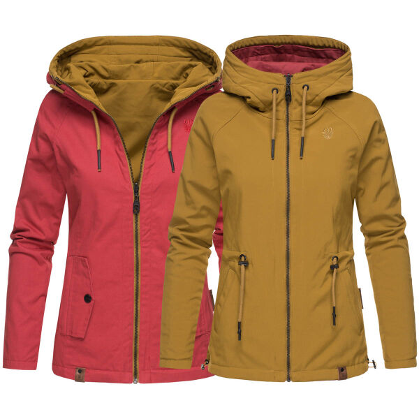Marikoo Chuu Damen 2 in1 Wendejacke Rot-Gr.S