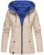 Marikoo Chuu Damen 2 in1 Wendejacke Beige-Gr.S