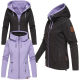 Marikoo Chuu Damen 2 in1 Wendejacke Schwarz-MD-Gr.S