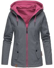 Marikoo Chuu Damen 2 in1 Wendejacke Dunkelgrau-MD-Gr.S