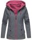 Marikoo Chuu Damen 2 in1 Wendejacke Dunkelgrau-MD-Gr.S