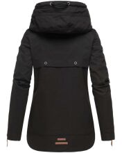 Navahoo Wekoo Damen Übergangsjacke mit Kapuze Schwarz  Größe M - Gr. 38