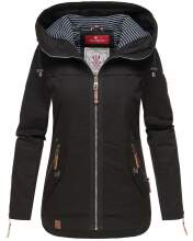 Navahoo Wekoo ladies spring jacket with hood - Black-Gr.XL