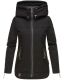 Navahoo Wekoo Damen Übergangsjacke mit Kapuze Schwarz  Größe XL - Gr. 42