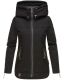Navahoo Wekoo Damen Übergangsjacke mit Kapuze Schwarz  Größe XXL - Gr. 44