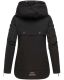 Navahoo Wekoo Damen Übergangsjacke mit Kapuze Schwarz  Größe XXL - Gr. 44