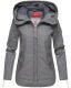 Navahoo Wekoo Damen Übergangsjacke mit Kapuze Anthrazit Größe S - Gr. 36