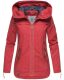 Navahoo Wekoo Damen Übergangsjacke mit Kapuze Rot Größe XS - Gr. 34